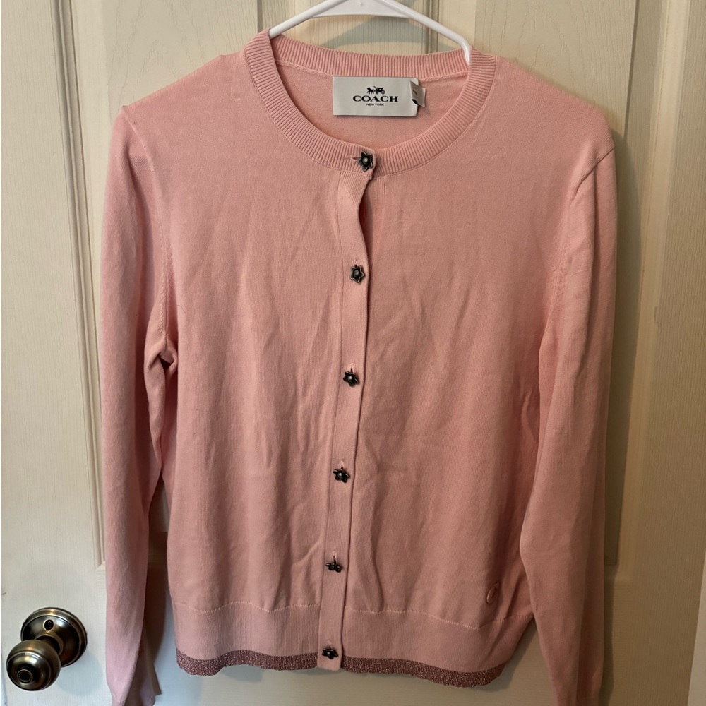 Coach tea rose sweater